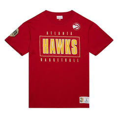 Atlanta Hawks Hardwood Classics Team OG 2.0 Premium Vintage Logo T-Shirt Red