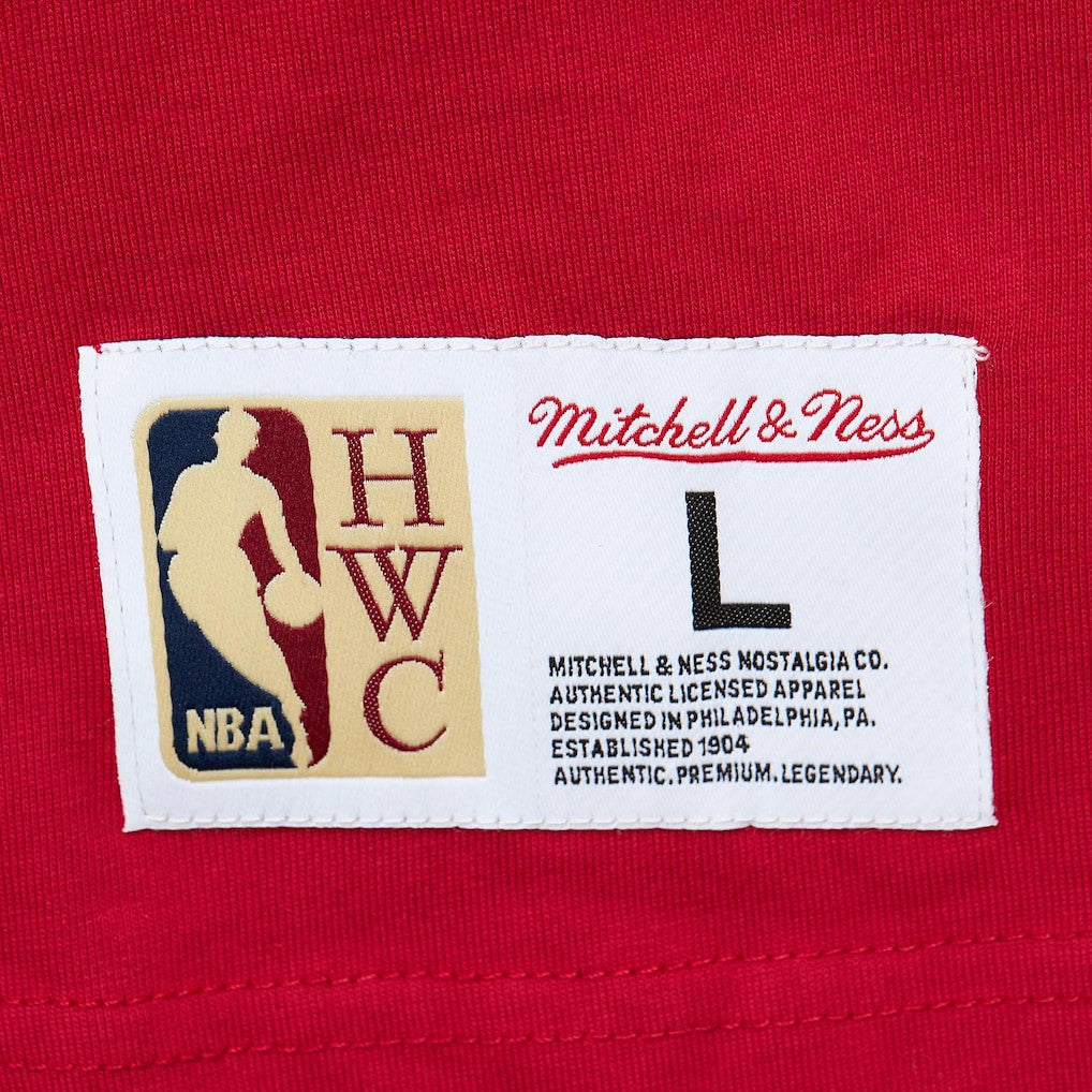 Atlanta Hawks Hardwood Classics Team OG 2.0 Premium Vintage Logo T-Shirt Red