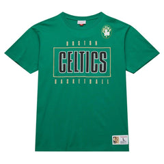 Boston Celtics Hardwood Classics Team OG 2.0 Premium Vintage Logo T-Shirt Kelly Green