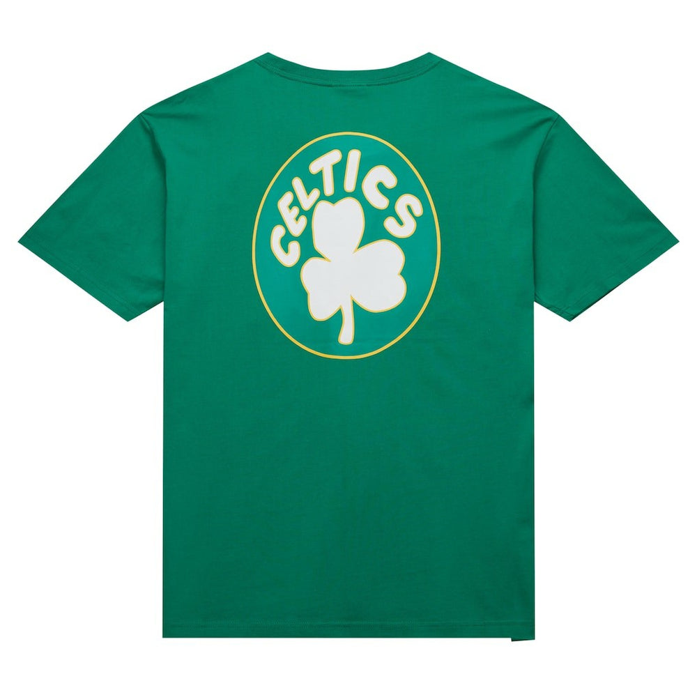 Boston Celtics Hardwood Classics Team OG 2.0 Premium Vintage Logo T-Shirt Kelly Green
