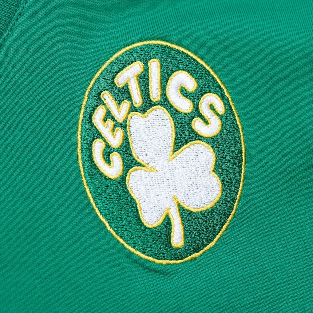 Boston Celtics Hardwood Classics Team OG 2.0 Premium Vintage Logo T-Shirt Kelly Green