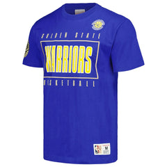 Golden State Warriors Hardwood Classics Team OG 2.0 Premium Vintage Logo T-Shirt Royal