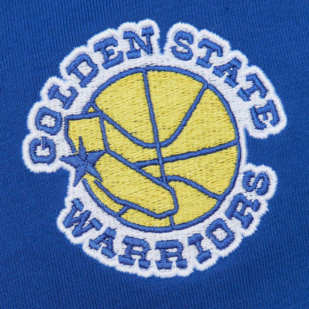 Golden State Warriors Hardwood Classics Team OG 2.0 Premium Vintage Logo T-Shirt Royal