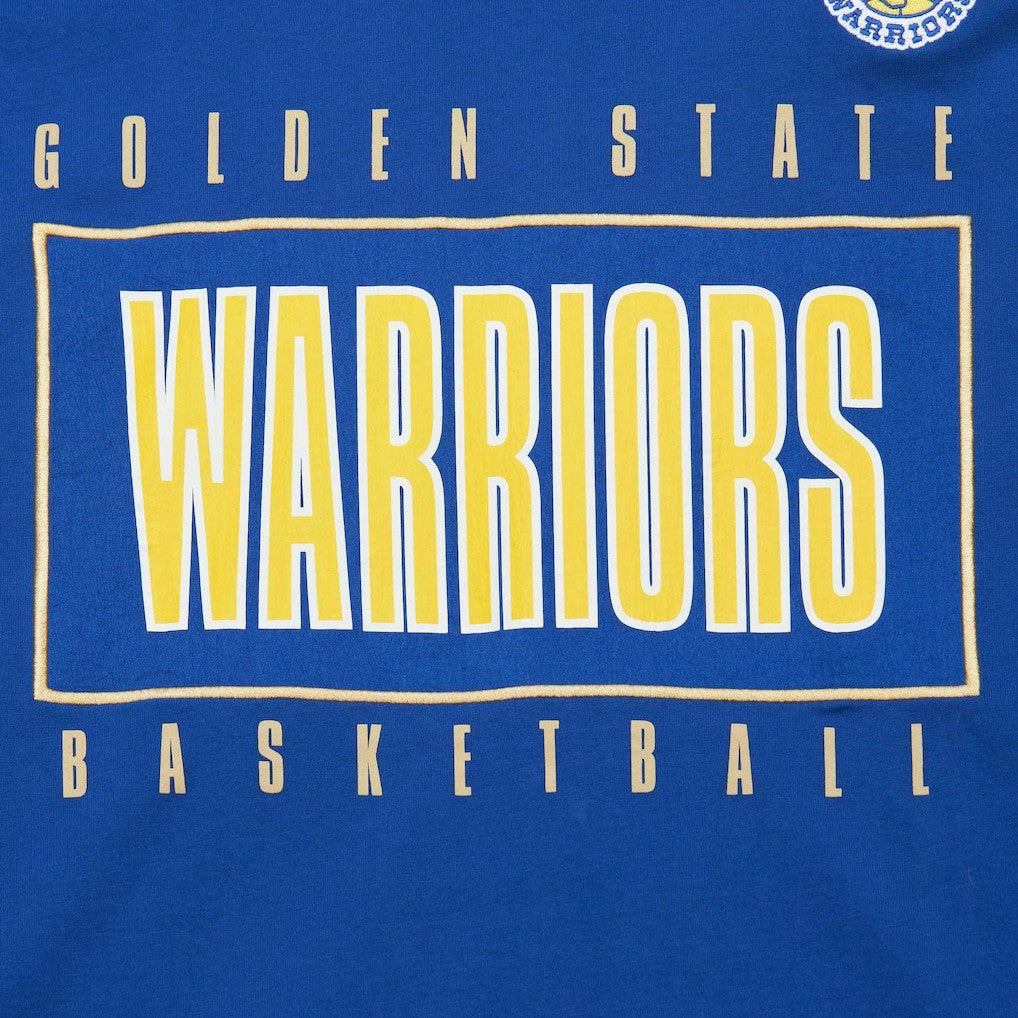 Golden State Warriors Hardwood Classics Team OG 2.0 Premium Vintage Logo T-Shirt Royal