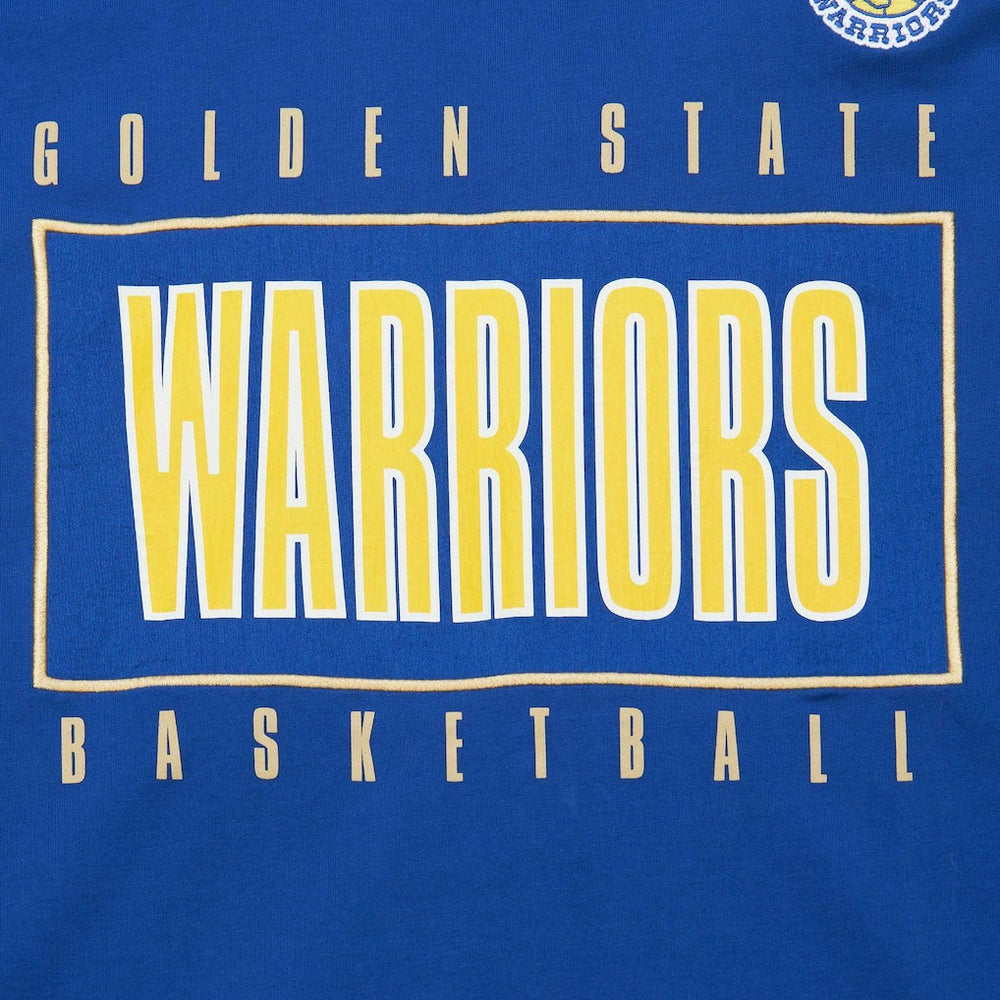 Golden State Warriors Hardwood Classics Team OG 2.0 Premium Vintage Logo T-Shirt Royal