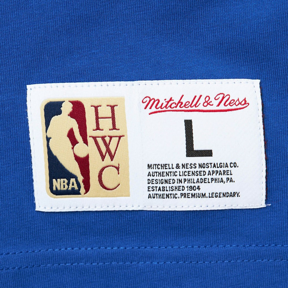 Golden State Warriors Hardwood Classics Team OG 2.0 Premium Vintage Logo T-Shirt Royal