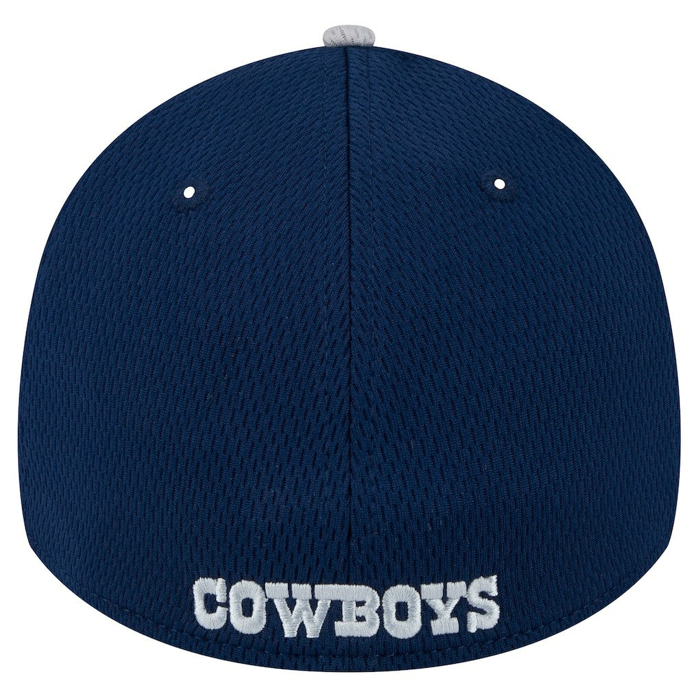 New Era Dallas Cowboys Gray Retro Joe Active Visor Trim 39THIRTY Flex Hat