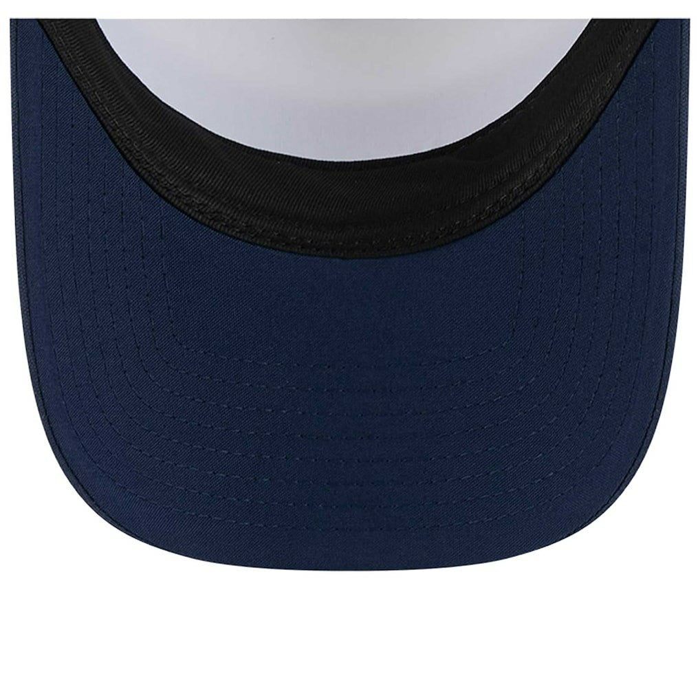 Dallas Cowboys New Era Sport Night Color Block 9FORTY A-Frame Trucker Adjustable Hat White/Navy