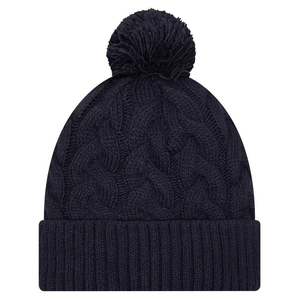 Dallas Cowboys New Era Women's Cable Knit Hat with Pom Navy