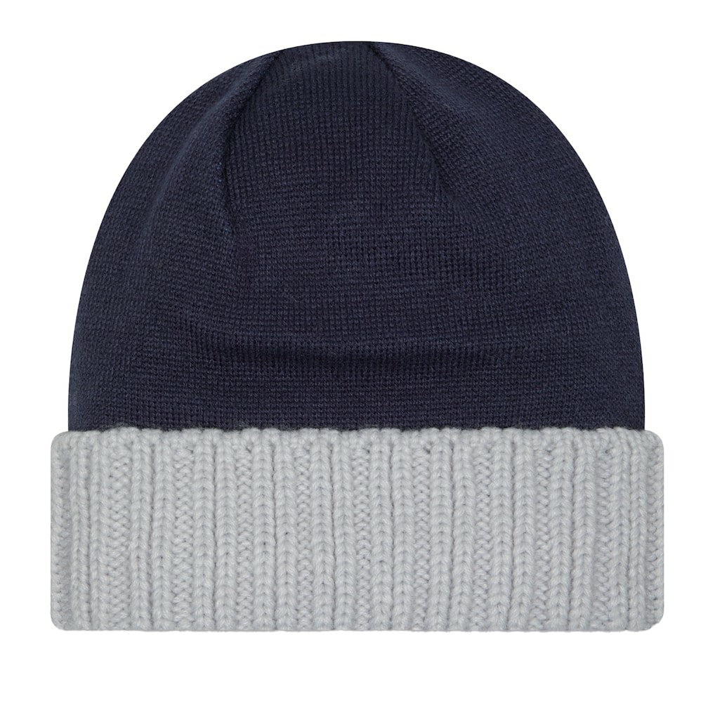 Dallas Cowboys New Era Oversize Cuffed Knit Hat Navy/Gray