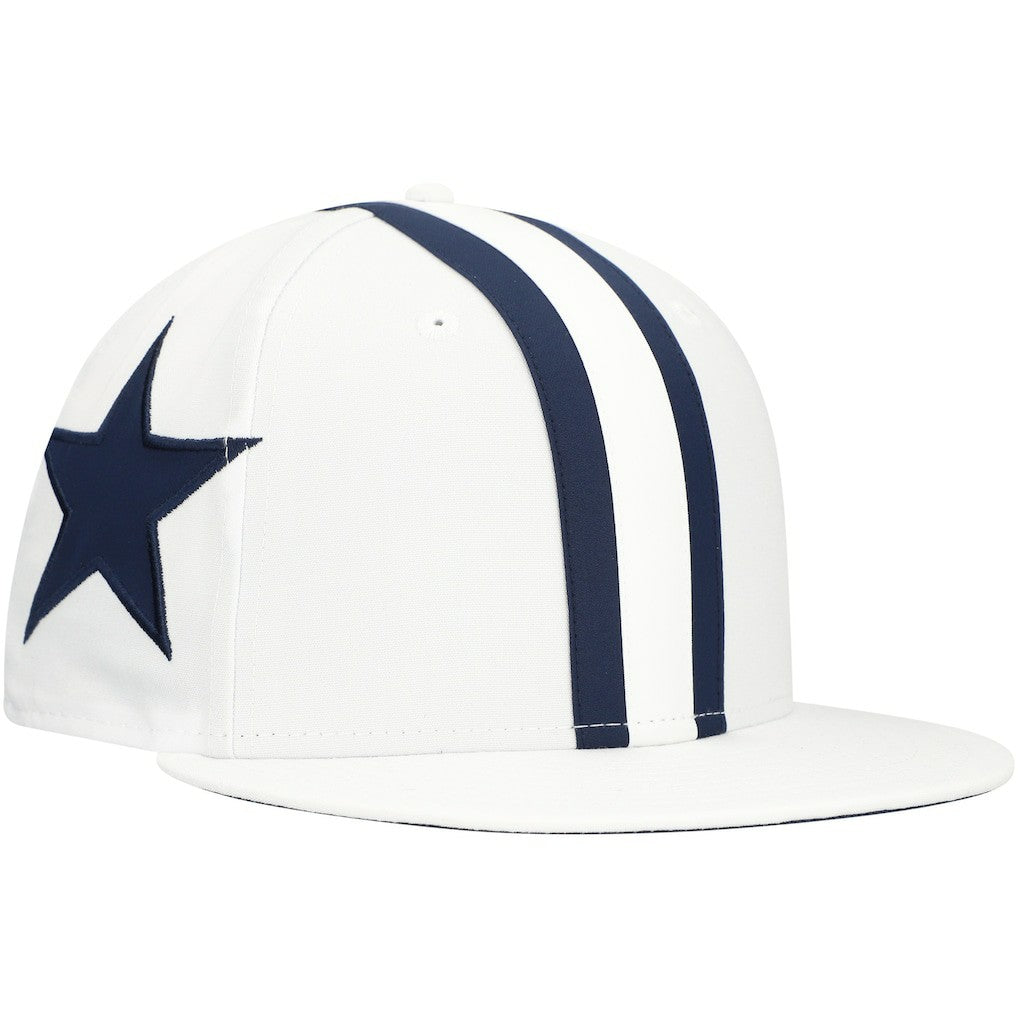 Dallas Cowboys New Era Helmet 9FIFTY Snapback Hat White