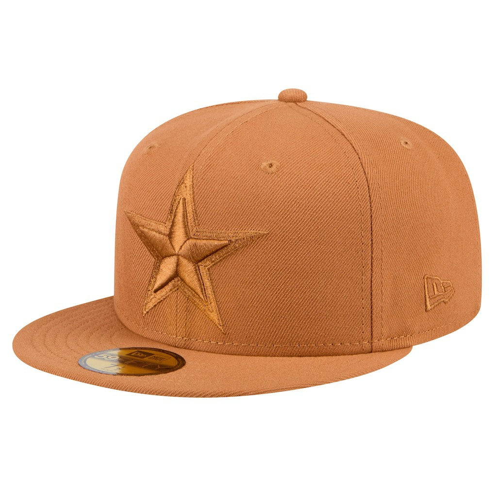 Dallas Cowboys New Era Tonal Color Pack 59FIFTY Fitted Hat Brown