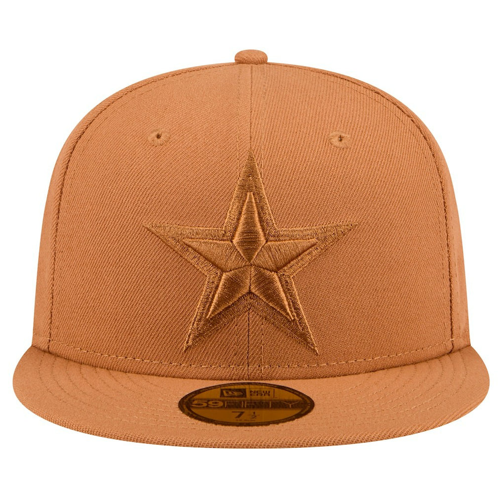 Dallas Cowboys New Era Tonal Color Pack 59FIFTY Fitted Hat Brown