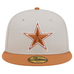 Dallas Cowboys New Era Two-Tone Color Pack 59FIFTY Fitted Hat Stone/Brown