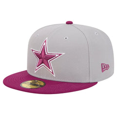 Dallas Cowboys New Era Two-Tone Color Pack 59FIFTY Fitted Hat Gray/Purple