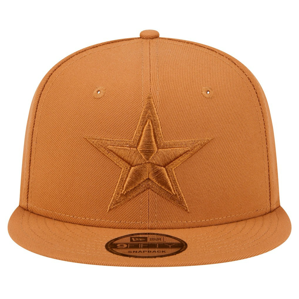 Dallas Cowboys New Era Tonal Color Pack 9FIFTY Snapback Hat Brown