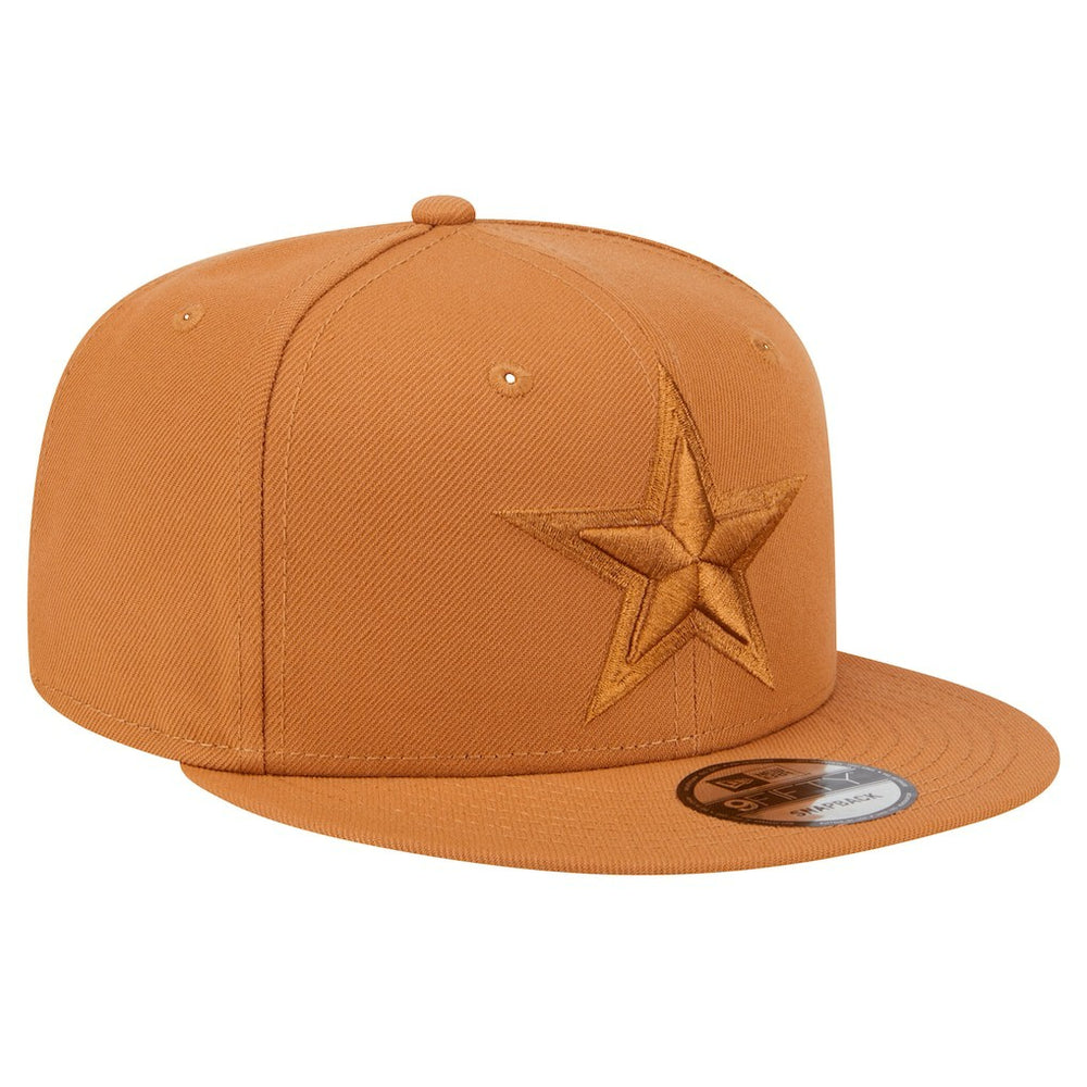 Dallas Cowboys New Era Tonal Color Pack 9FIFTY Snapback Hat Brown