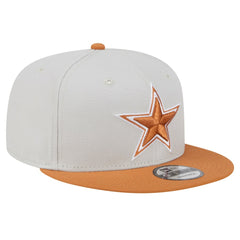 Dallas Cowboys New Era Two-Tone Color Pack 9FIFTY Snapback Hat Stone/Brown