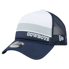 Dallas Cowboys New Era Youth Sport Night Color Block 9FORTY A-Frame Trucker Adjustable Hat White/Navy