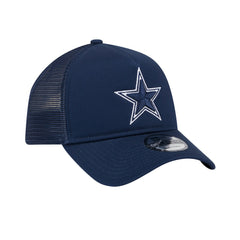 Dallas Cowboys New Era Main A-Frame Trucker 9FORTY Adjustable Hat Navy