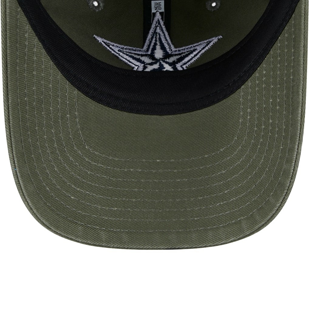 Dallas Cowboys New Era Youth Main 9TWENTY Adjustable Hat Olive