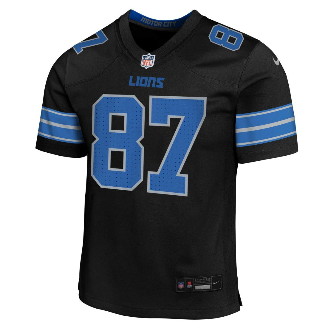 Sam LaPorta Detroit Lions Youth Game Jersey Black