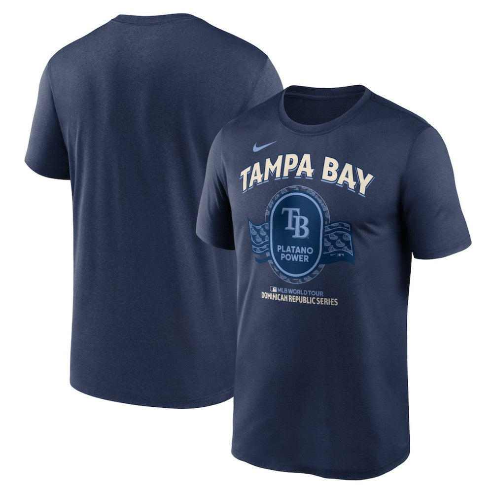 Tampa Bay Rays Nike Dominican Republic Series Legend T-Shirt - Navy T-shirts