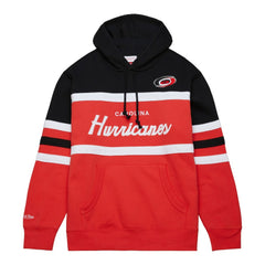 NHL Carolina Hurricanes Mitchell & Ness Head Coach Pullover Hoodie - Red/Black