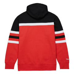 NHL Carolina Hurricanes Mitchell & Ness Head Coach Pullover Hoodie - Red/Black