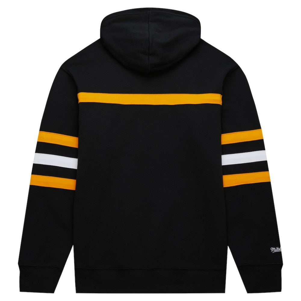 NHL Boston Bruins Mitchell & Ness Head Coach Pullover Hoodie - Black