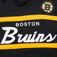 NHL Boston Bruins Mitchell & Ness Head Coach Pullover Hoodie - Black