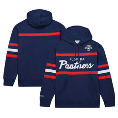 NHL Florida Panthers Mitchell & Ness Head Coach Pullover Hoodie - Navy