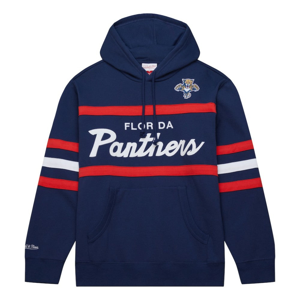 NHL Florida Panthers Mitchell & Ness Head Coach Pullover Hoodie - Navy