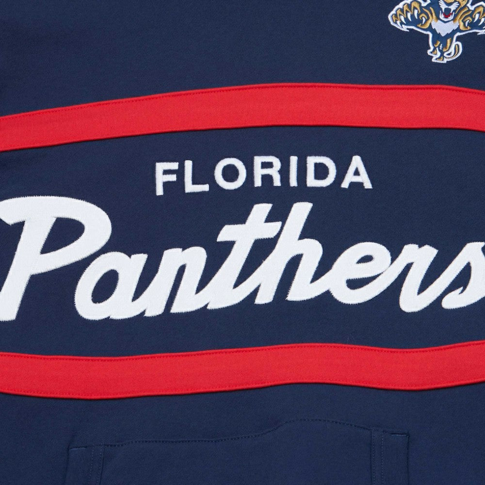 NHL Florida Panthers Mitchell & Ness Head Coach Pullover Hoodie - Navy