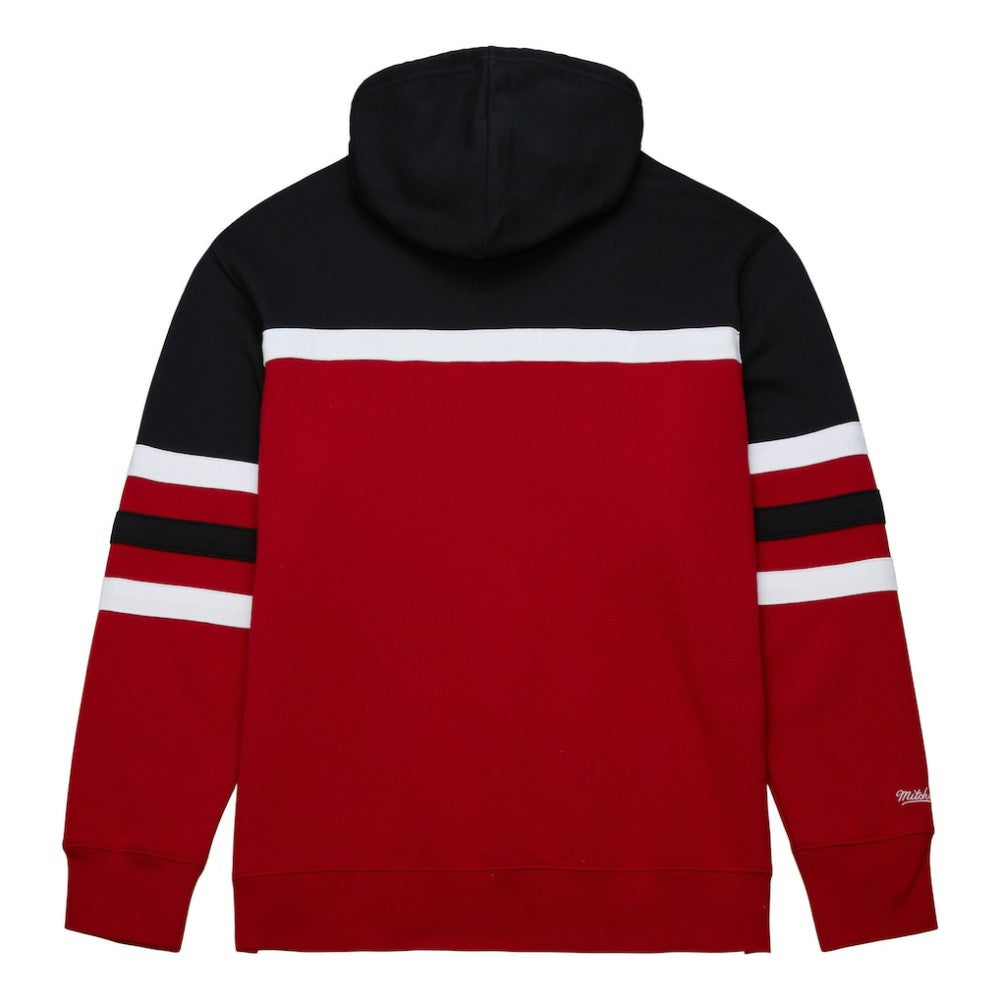 NHL Detroit Red Wings Mitchell & Ness Head Coach Pullover Hoodie - Red/Black