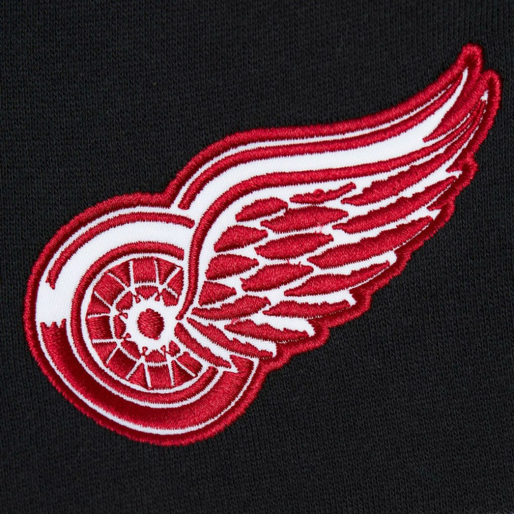 NHL Detroit Red Wings Mitchell & Ness Head Coach Pullover Hoodie - Red/Black