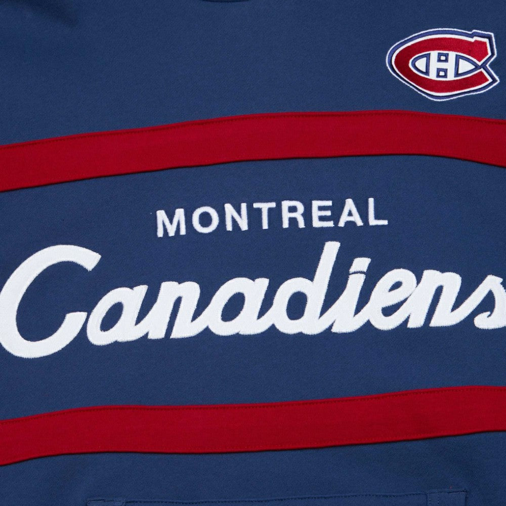 NHL Montreal Canadiens Mitchell & Ness Head Coach Pullover Hoodie - Navy