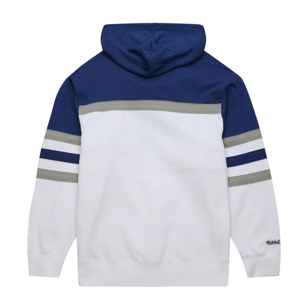 NHL Tampa Bay Lightning Mitchell & Ness Head Coach Pullover Hoodie - White/Blue
