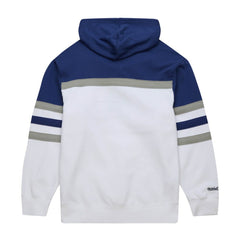 NHL Tampa Bay Lightning Mitchell & Ness Head Coach Pullover Hoodie - White/Blue
