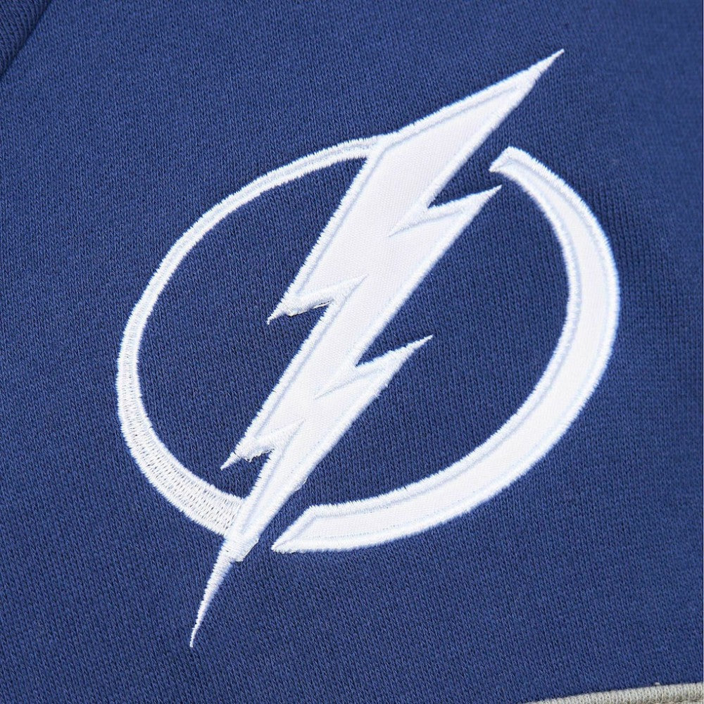 NHL Tampa Bay Lightning Mitchell & Ness Head Coach Pullover Hoodie - White/Blue