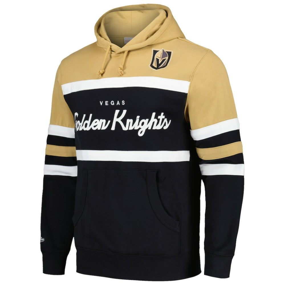 NHL Vegas Golden Knights Mitchell & Ness Head Coach Pullover Hoodie - Black/Gold