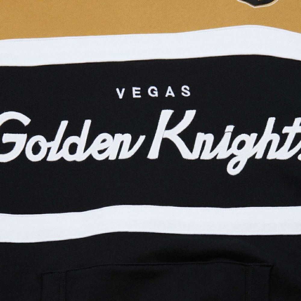 NHL Vegas Golden Knights Mitchell & Ness Head Coach Pullover Hoodie - Black/Gold