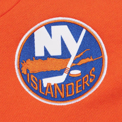NHL New York Islanders Mitchell & Ness Head Coach Pullover Hoodie - White/Orange