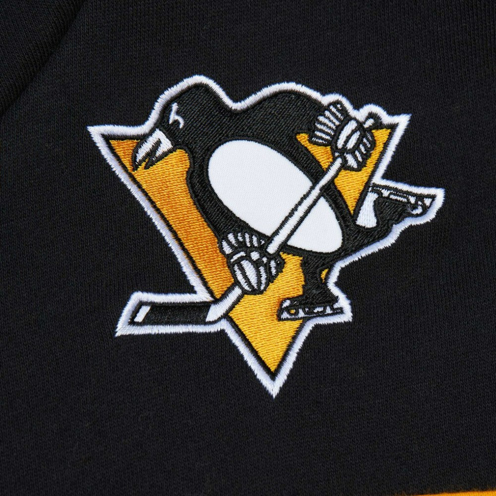 NHL Pittsburgh Penguins Mitchell & Ness Head Coach Pullover Hoodie - Black