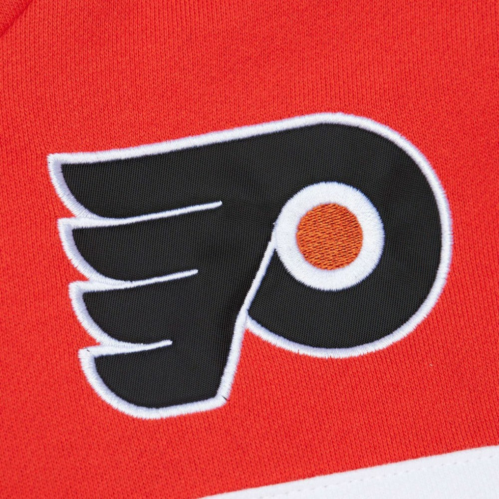 NHL Philadelphia Flyers Mitchell & Ness Head Coach Pullover Hoodie - Black/Orange