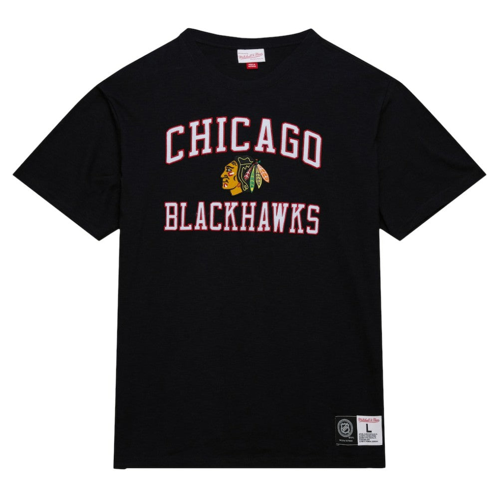 NHL Chicago Blackhawks Mitchell & Ness Legendary Slub T-Shirt - Black