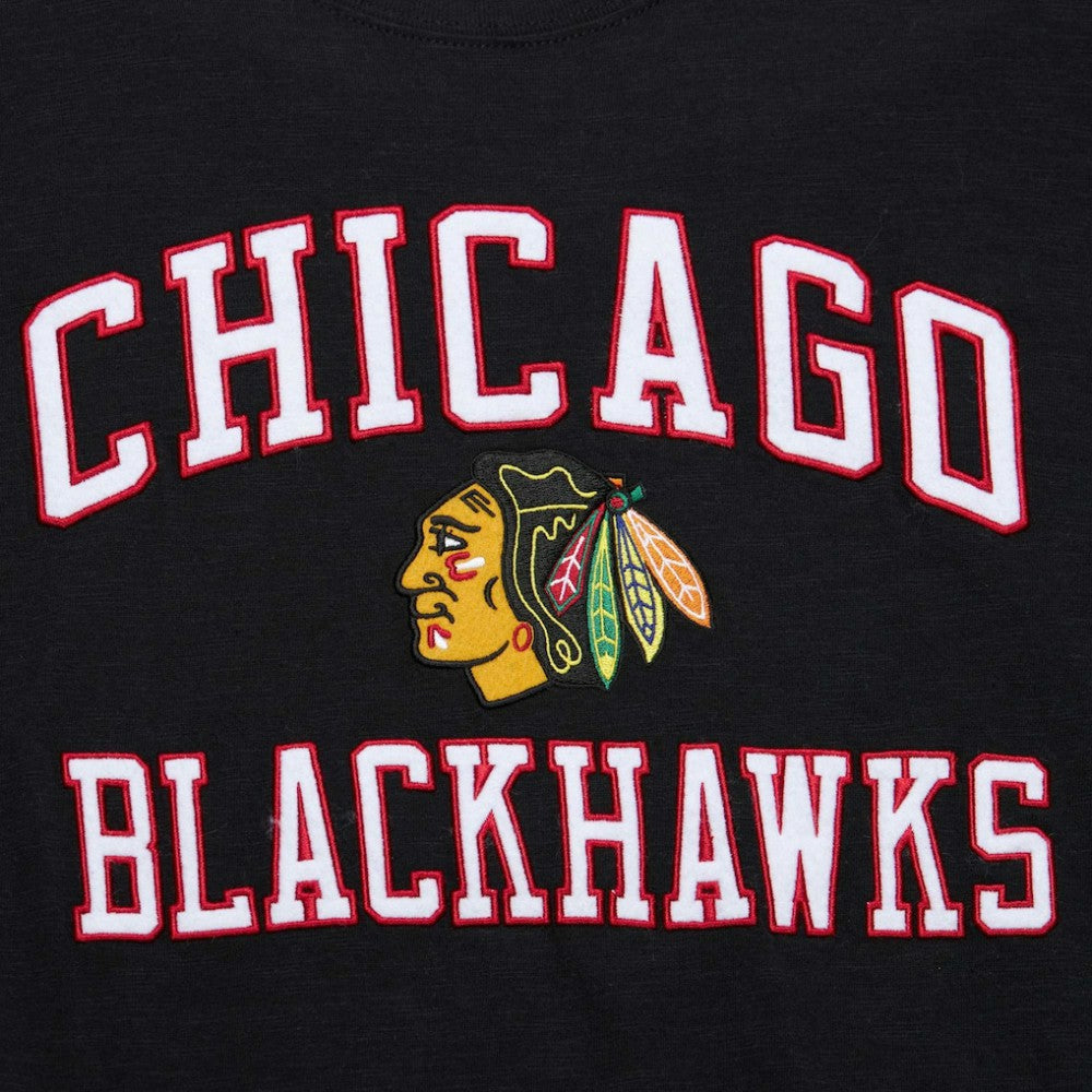 NHL Chicago Blackhawks Mitchell & Ness Legendary Slub T-Shirt - Black