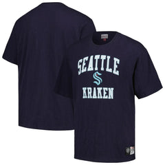 NHL Seattle Kraken Mitchell & Ness Legendary Slub T-Shirt - Deep Sea Blue