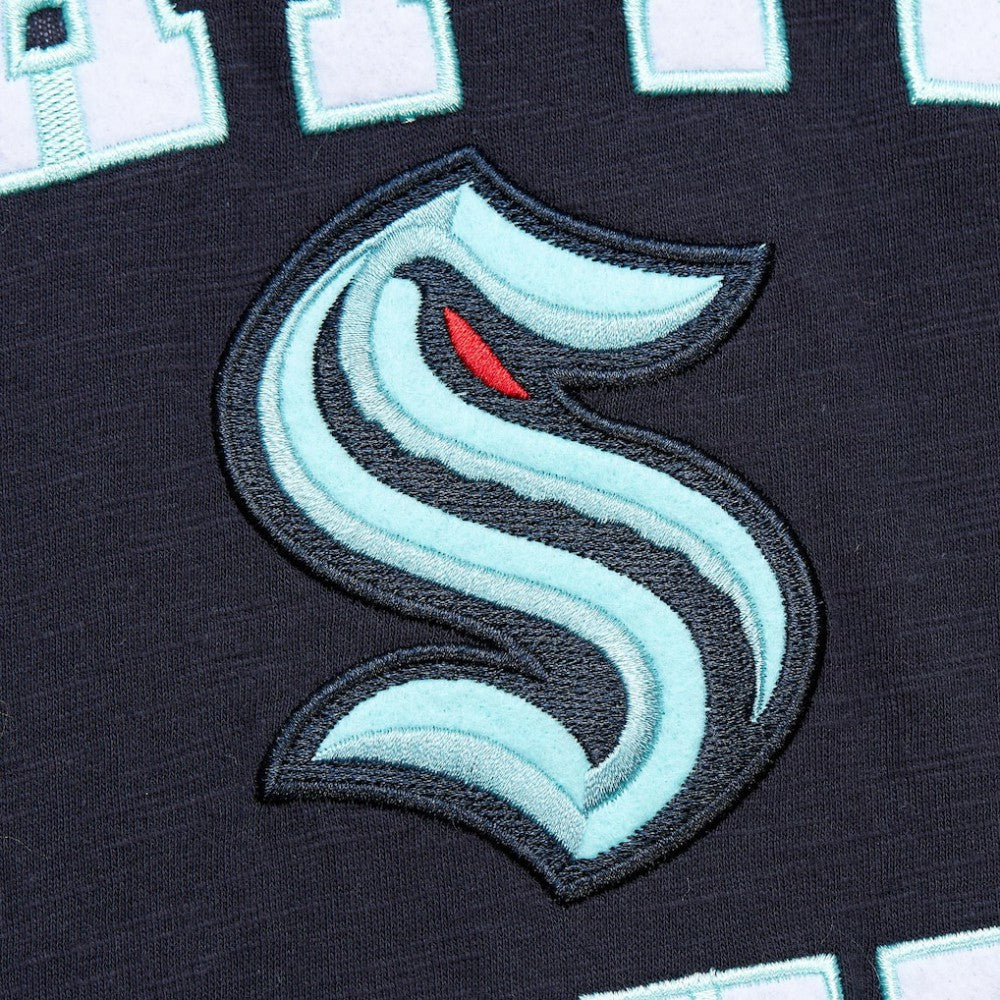 NHL Seattle Kraken Mitchell & Ness Legendary Slub T-Shirt - Deep Sea Blue