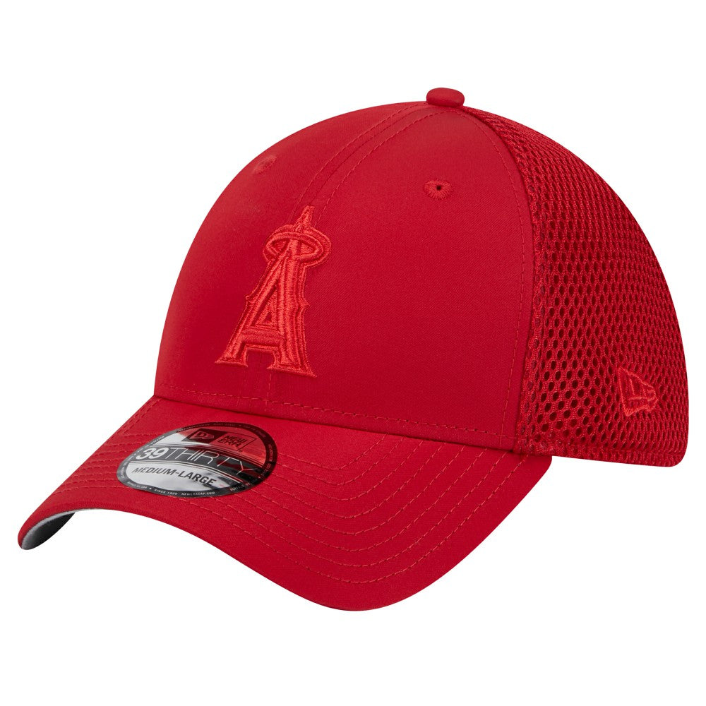 Los Angeles Angels New Era Team Tone 39THIRTY Flex Hat - Red Hats
